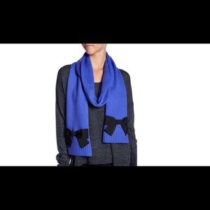 NEW Kate Spade Blue Scarf with Bow